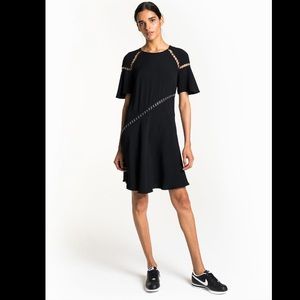 A.L.C. Mitchell Black Metal Ring Dress